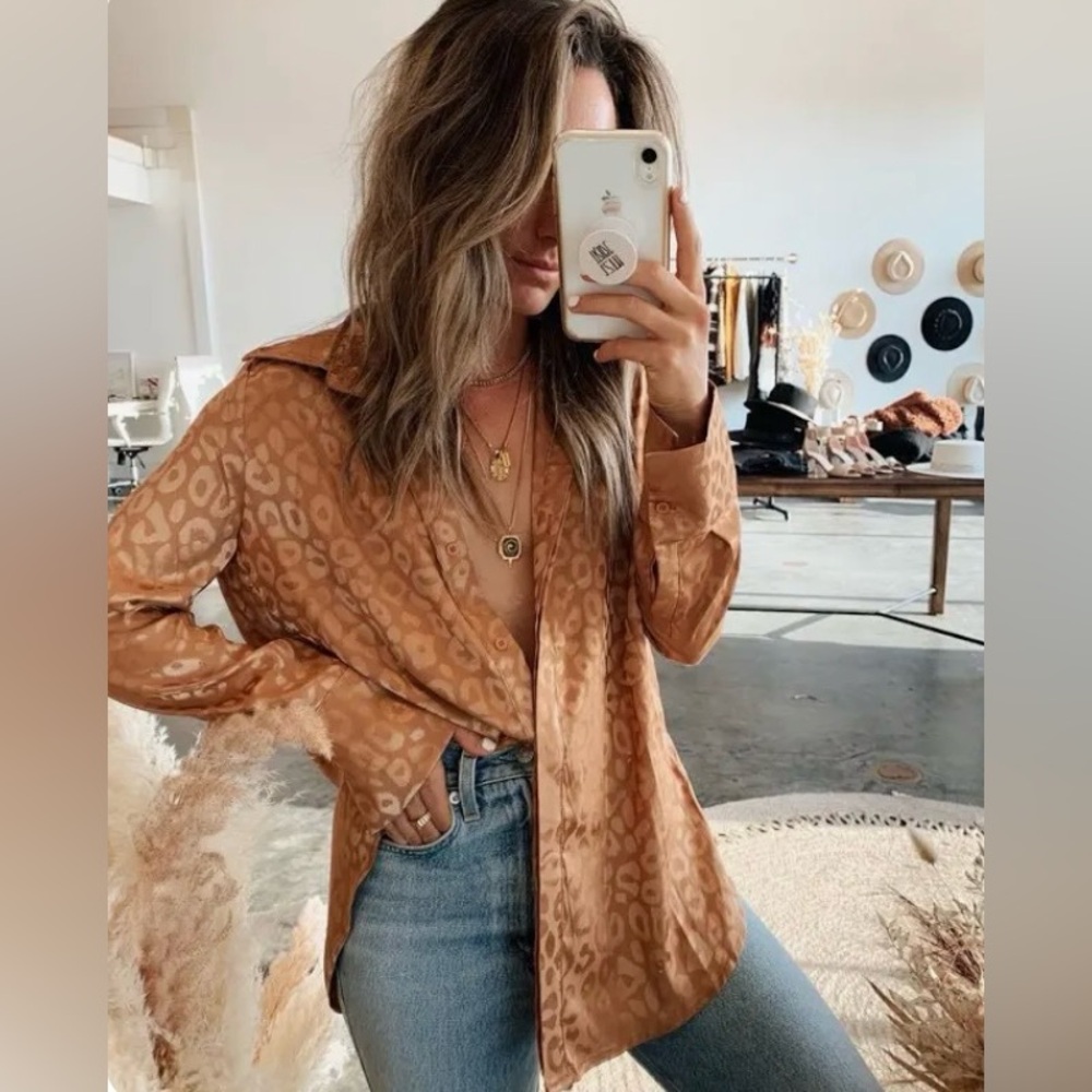 Cheetah Button Down Shirt